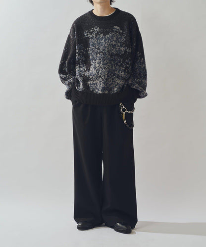 提花絨線針織衫