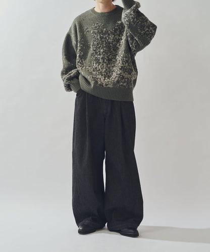 提花絨線針織衫