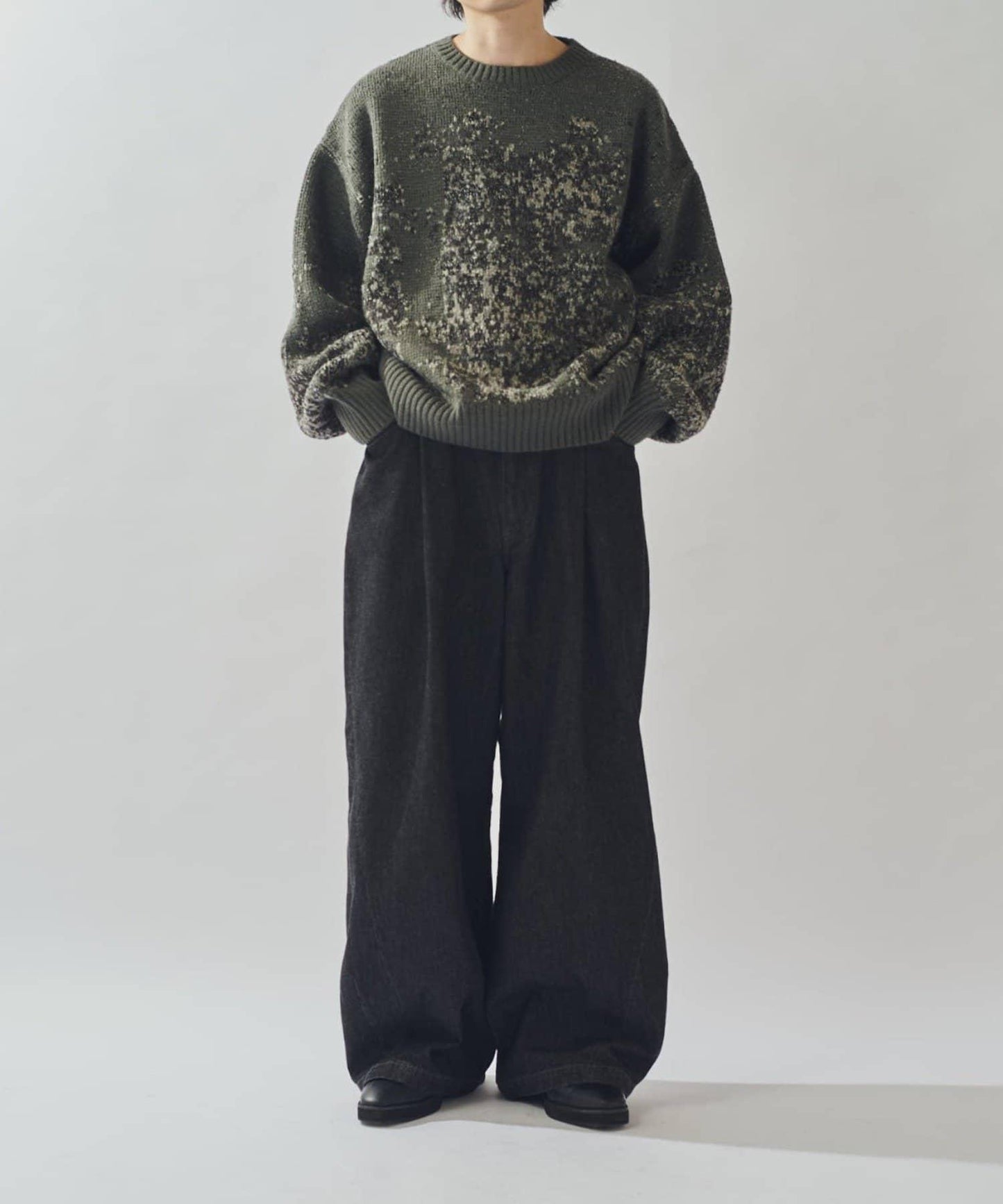 提花絨線針織衫