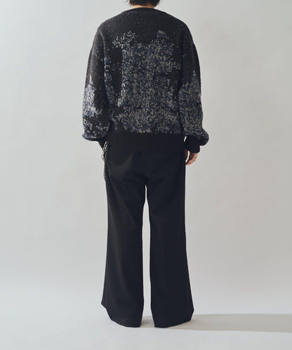 提花絨線針織衫