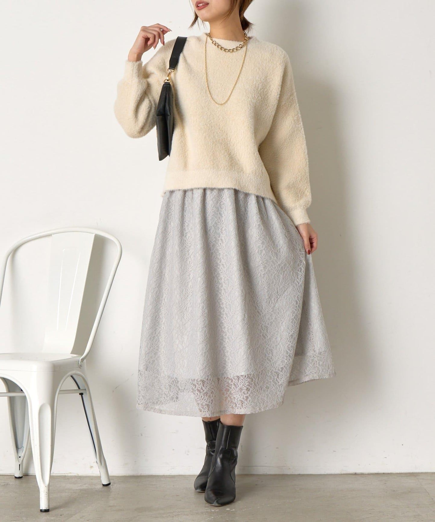 【さわ企畫】蕾絲蝴蝶結領帶套裝