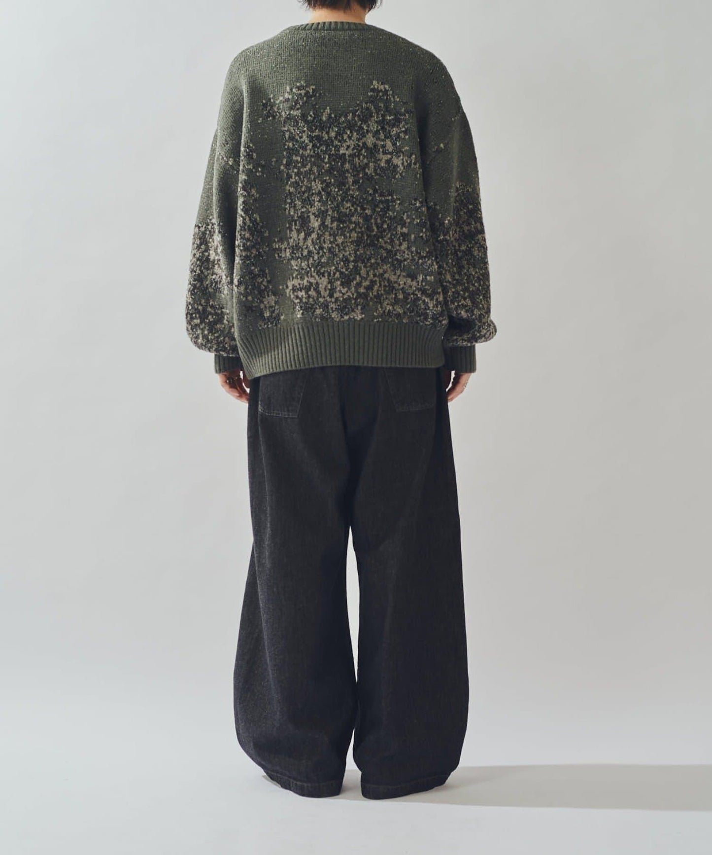 提花絨線針織衫