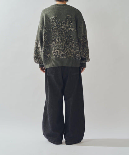 提花絨線針織衫