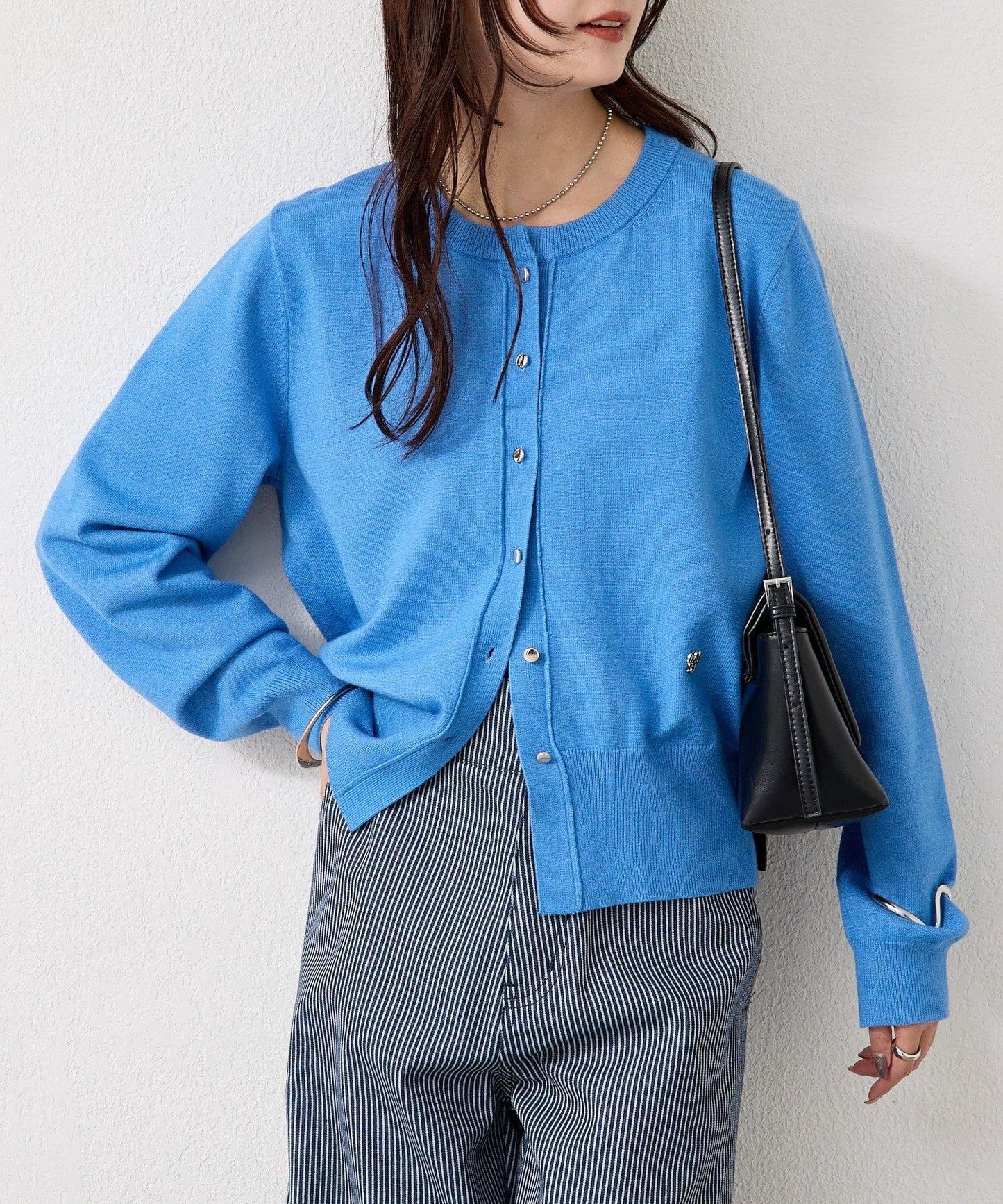 【色/黑色】帶吊墜日常開衫