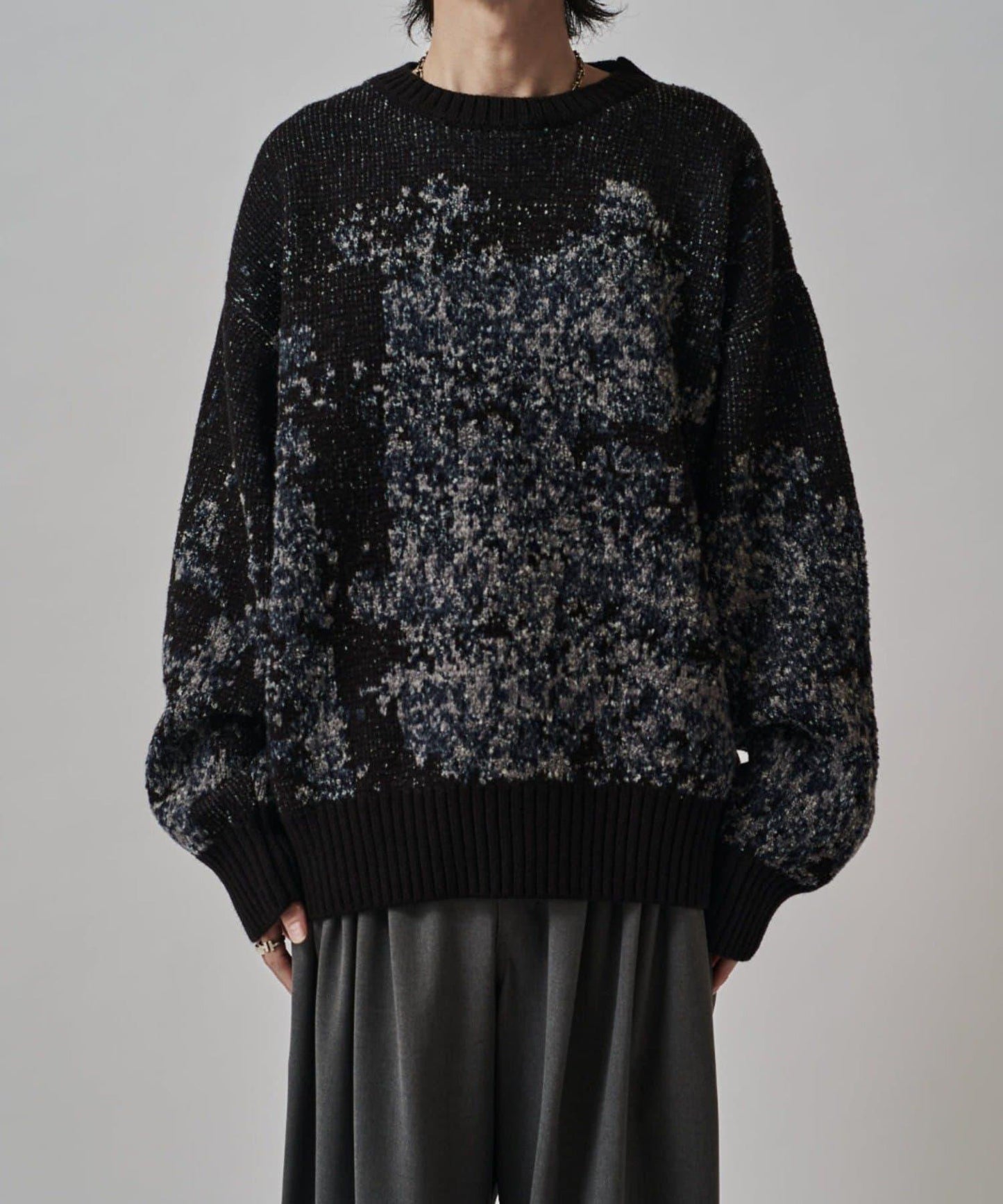 提花絨線針織衫