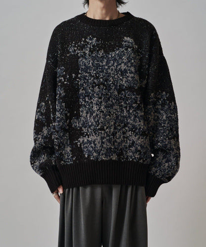 提花絨線針織衫