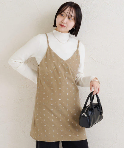 亮面天鵝絨迷你吊帶連衣裙