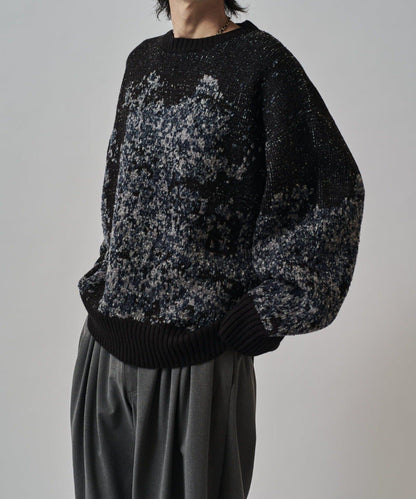 提花絨線針織衫