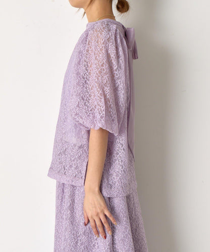 【さわ企畫】蕾絲蝴蝶結領帶套裝