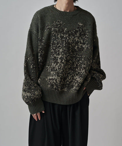 提花絨線針織衫