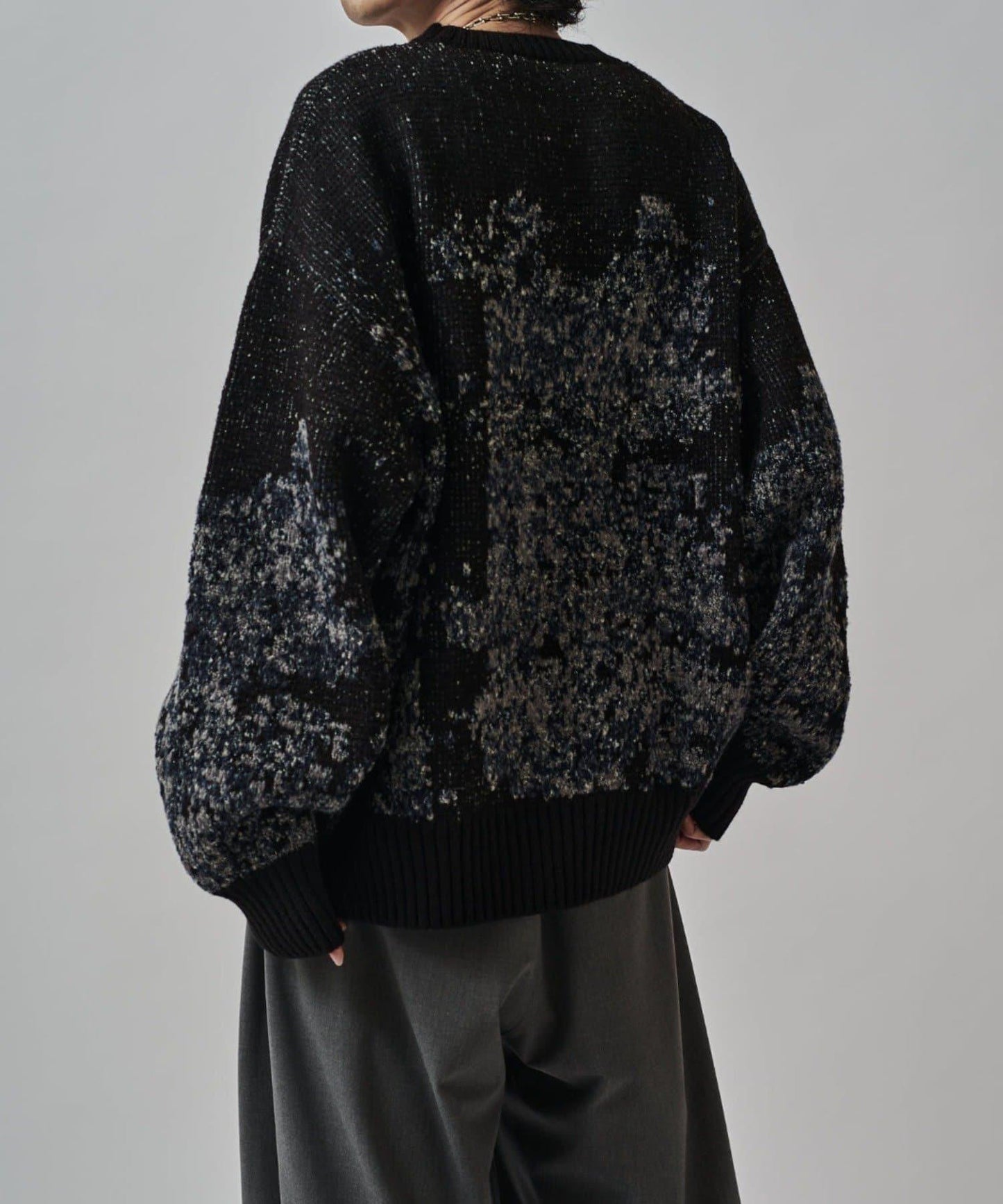 提花絨線針織衫