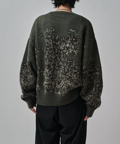 提花絨線針織衫