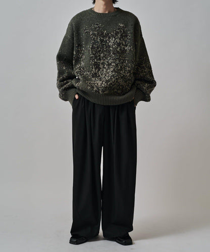 提花絨線針織衫