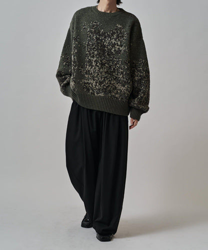 提花絨線針織衫