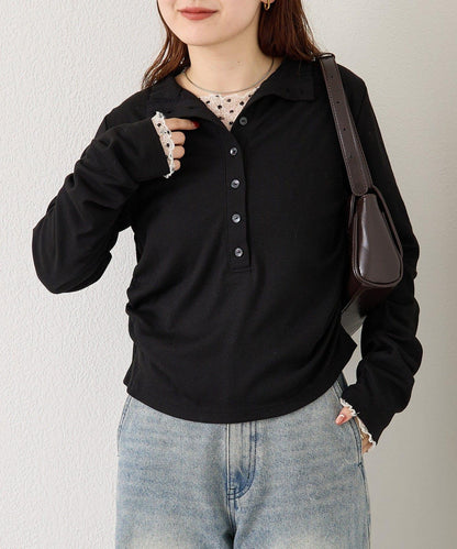 羅紋亨利領套頭衫