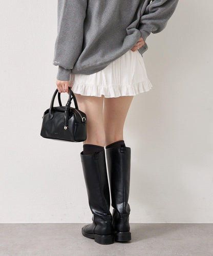 棉質荷葉邊迷你裙