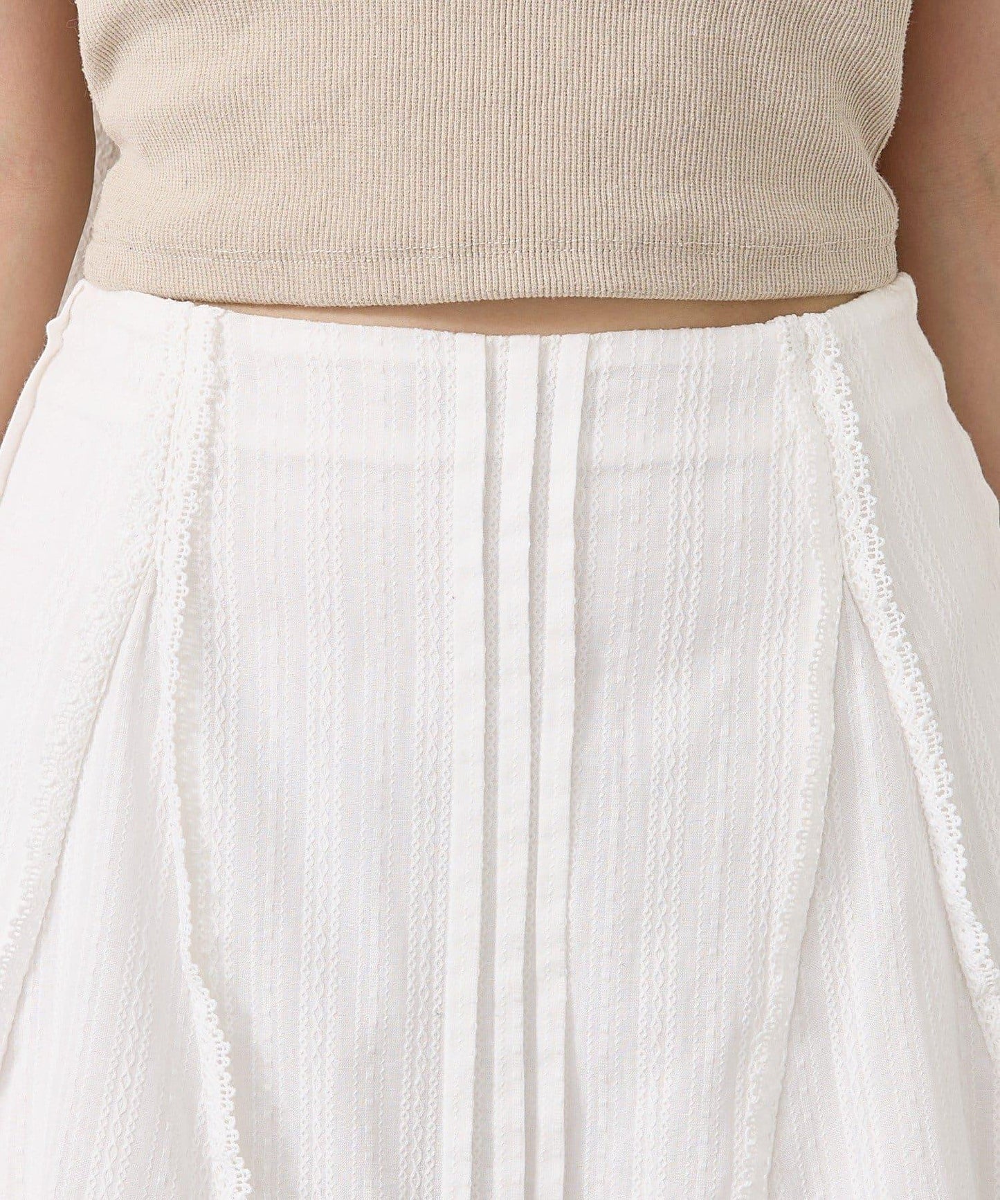 棉質荷葉邊迷你裙