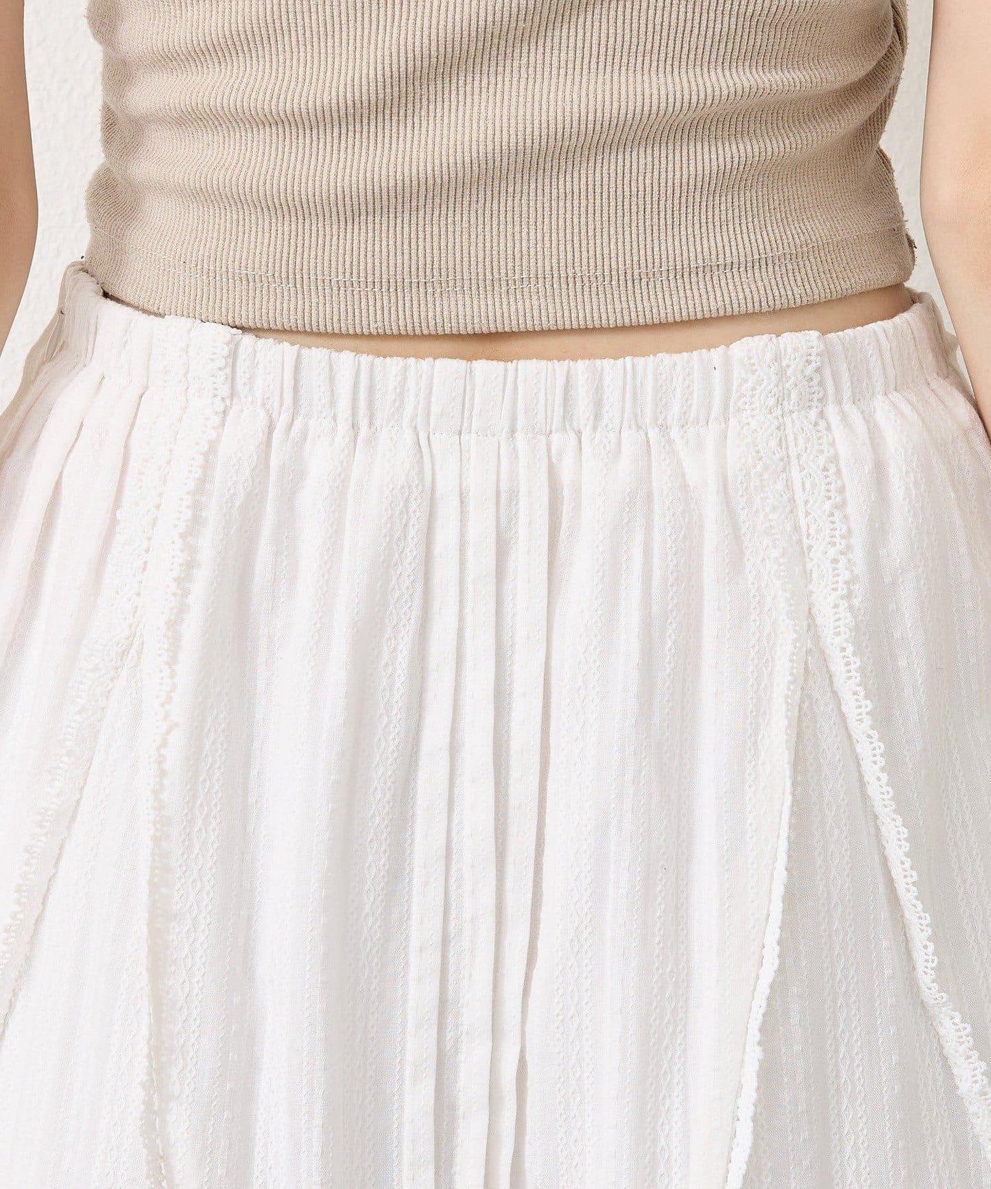 棉質荷葉邊迷你裙