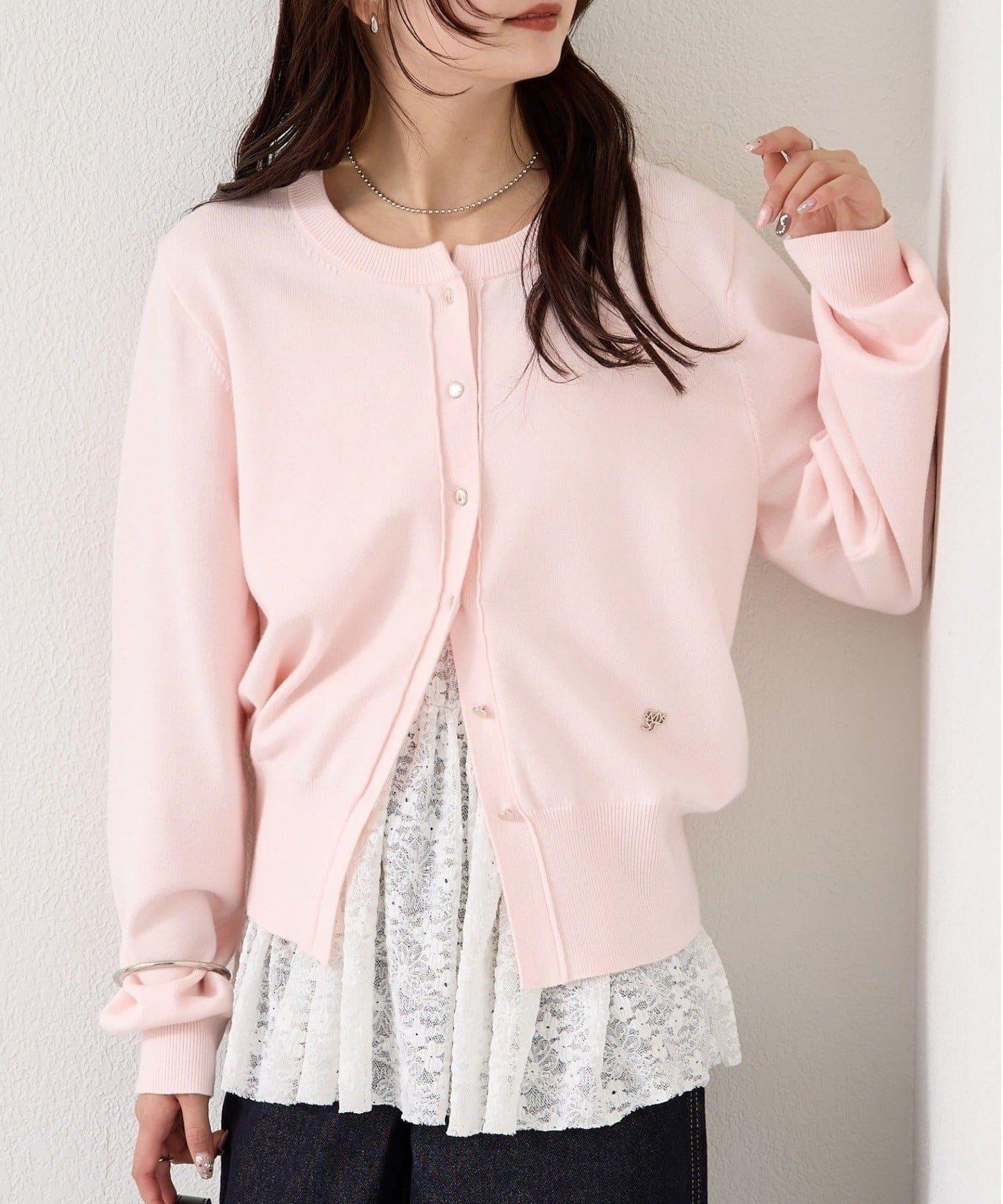 【色/黑色】帶吊墜日常開衫