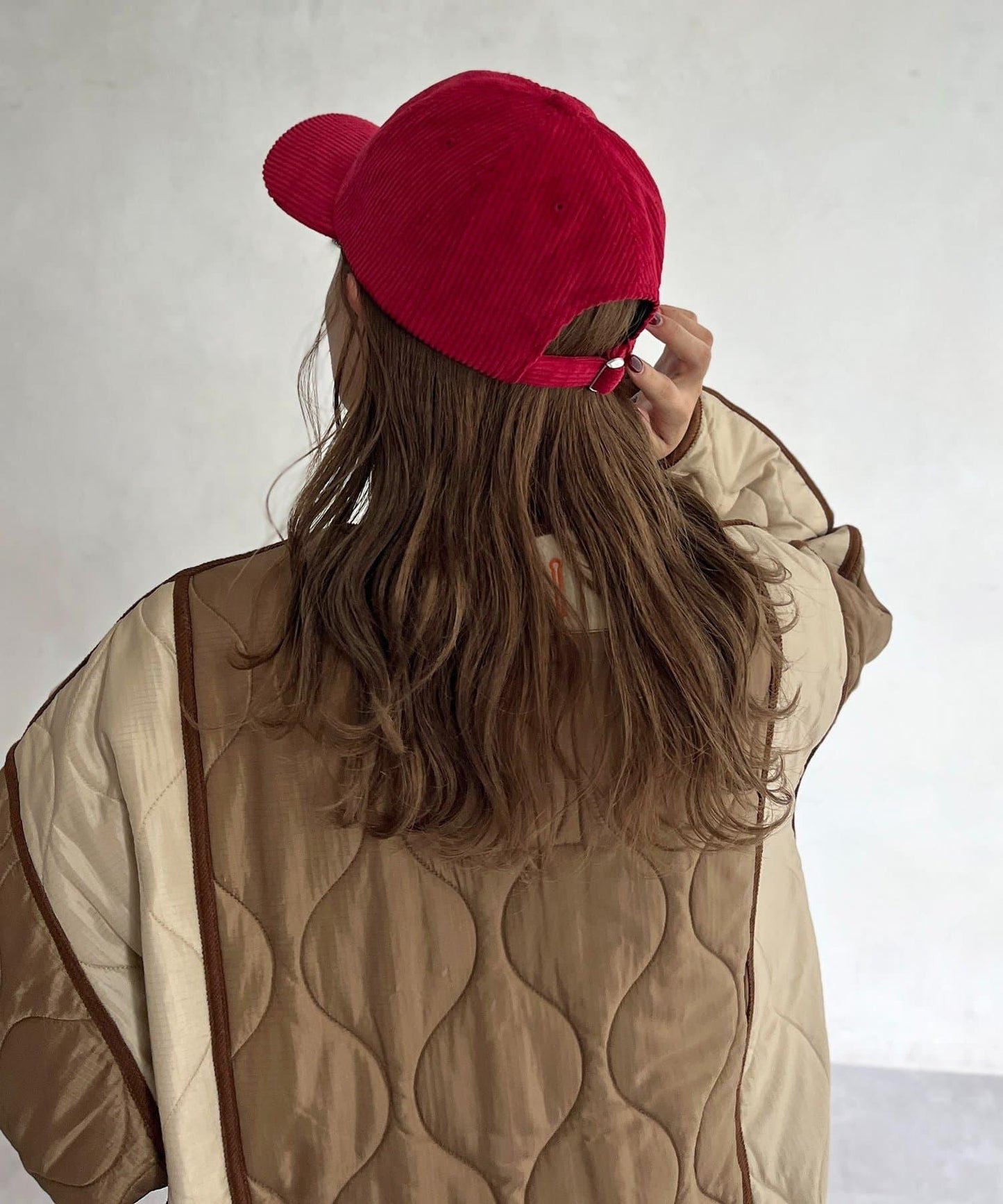 燈芯絨標誌棒球帽