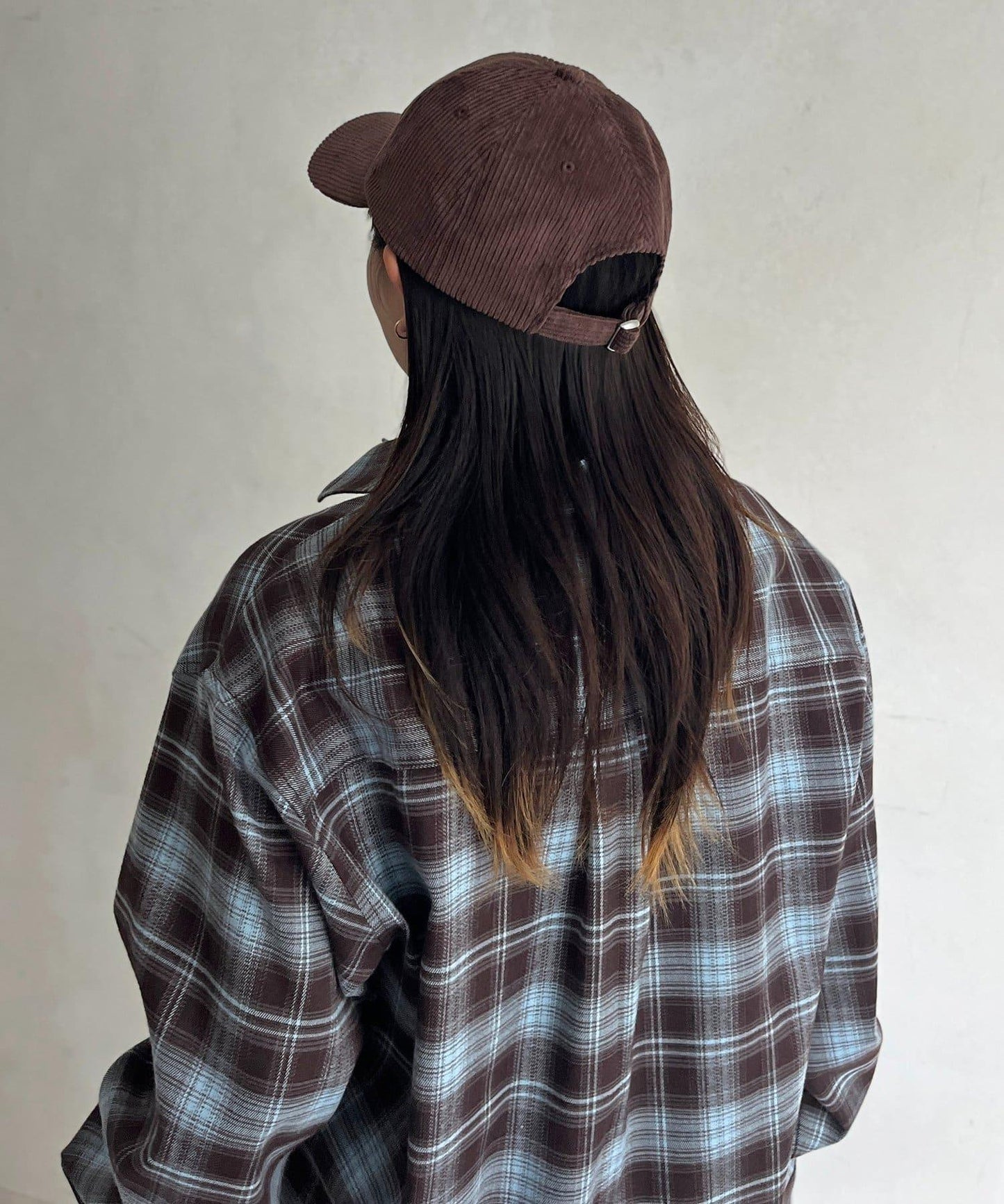 燈芯絨標誌棒球帽