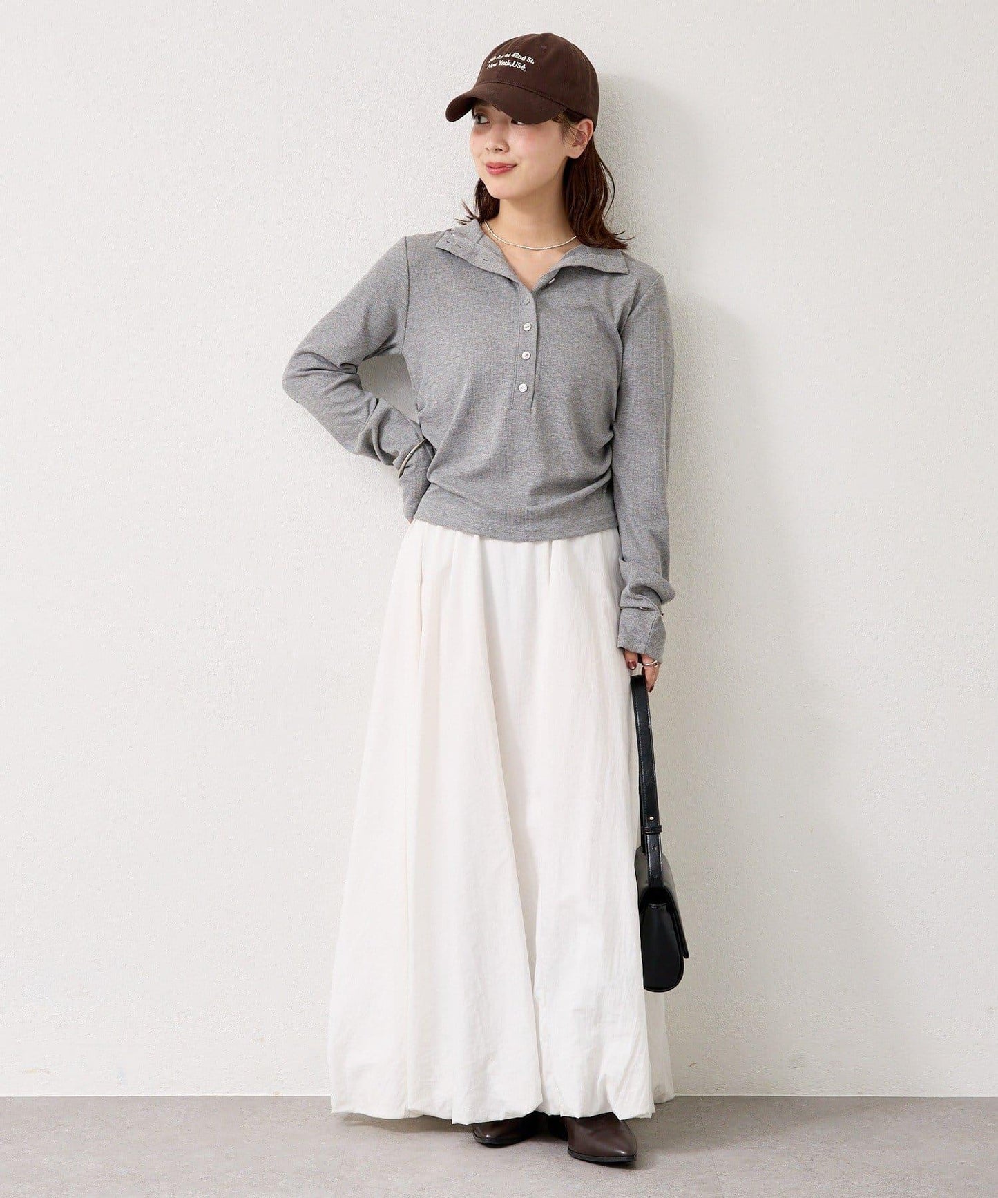 羅紋亨利領套頭衫