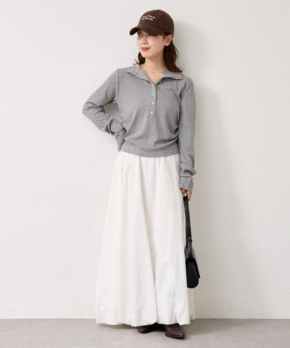 羅紋亨利領套頭衫