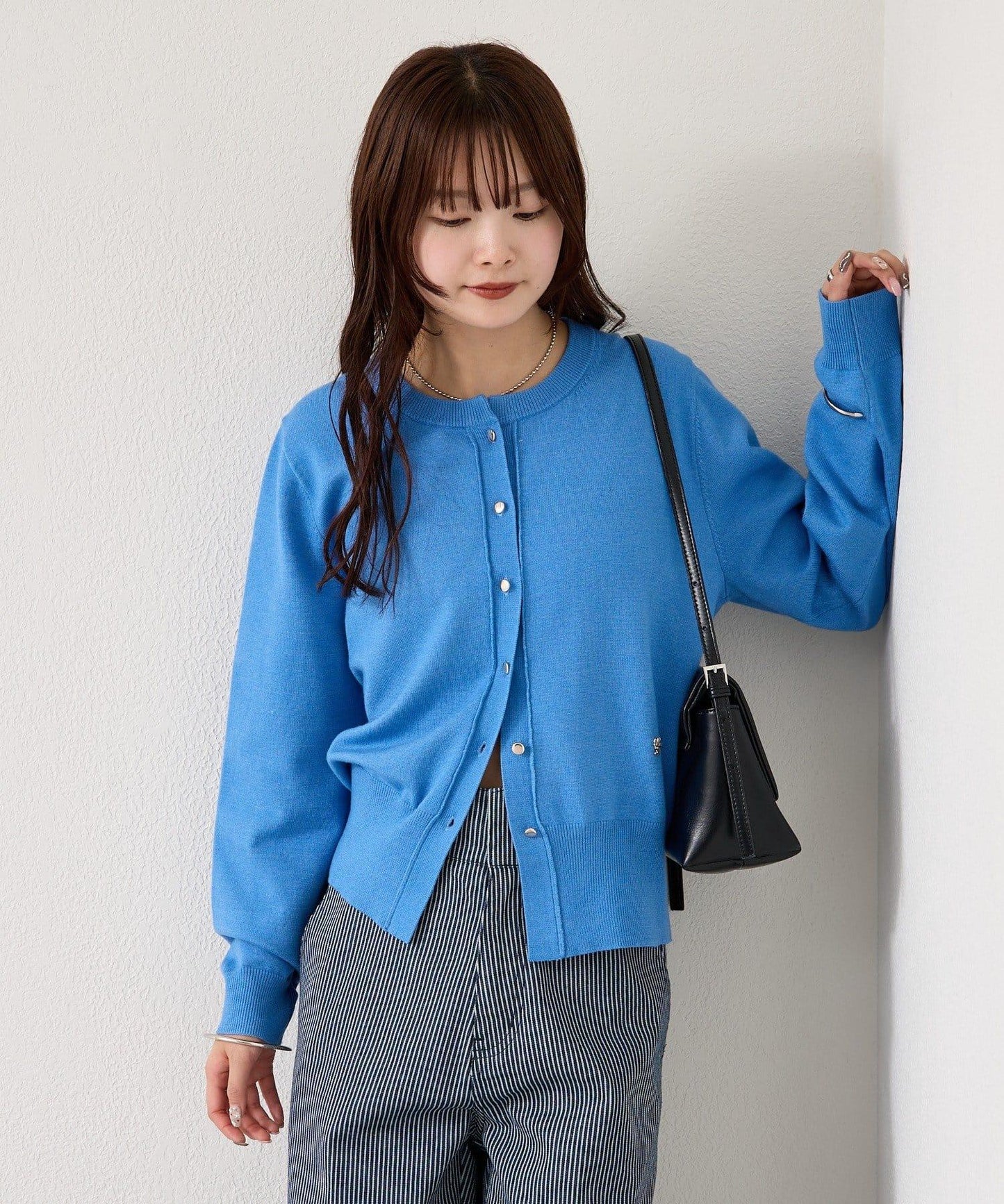 【色/黑色】帶吊墜日常開衫