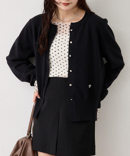 【色/黑色】帶吊墜日常開衫