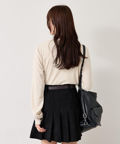 羅紋亨利領套頭衫