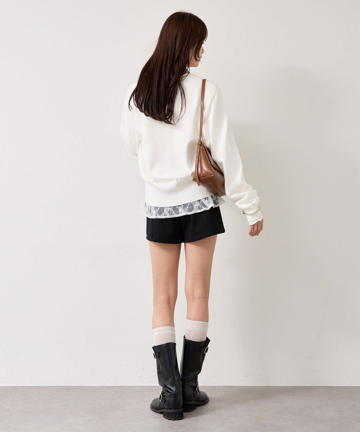 【色/黑色】帶吊墜日常開衫