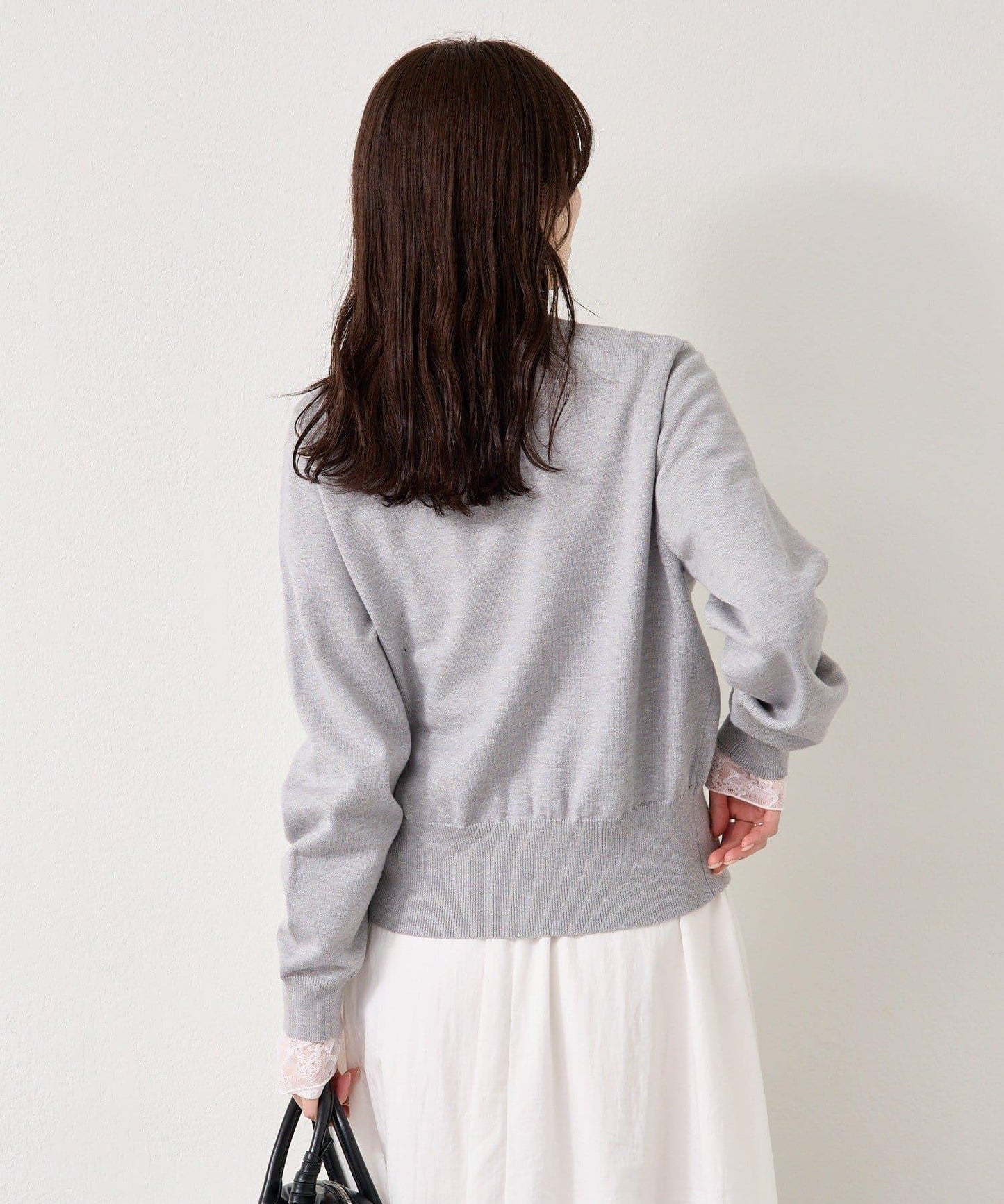 【色/黑色】帶吊墜日常開衫