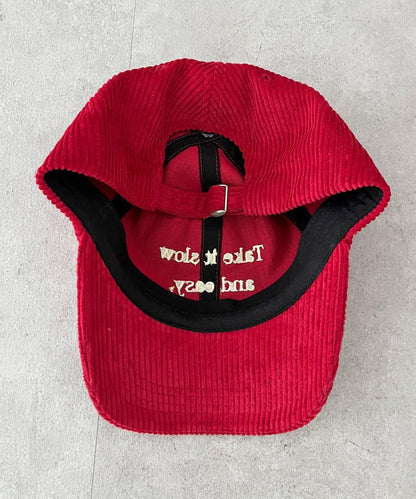 燈芯絨標誌棒球帽