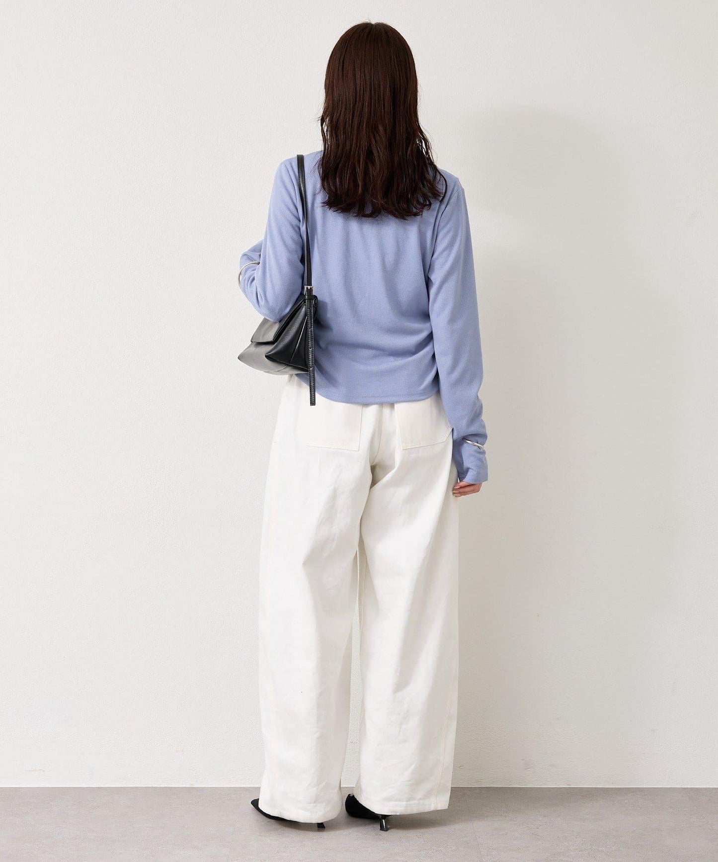 羅紋亨利領套頭衫