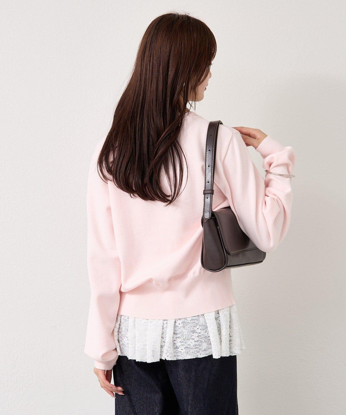 【色/黑色】帶吊墜日常開衫