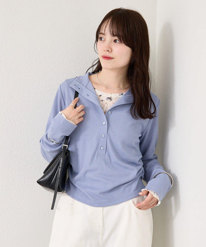 羅紋亨利領套頭衫