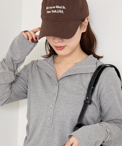 羅紋亨利領套頭衫