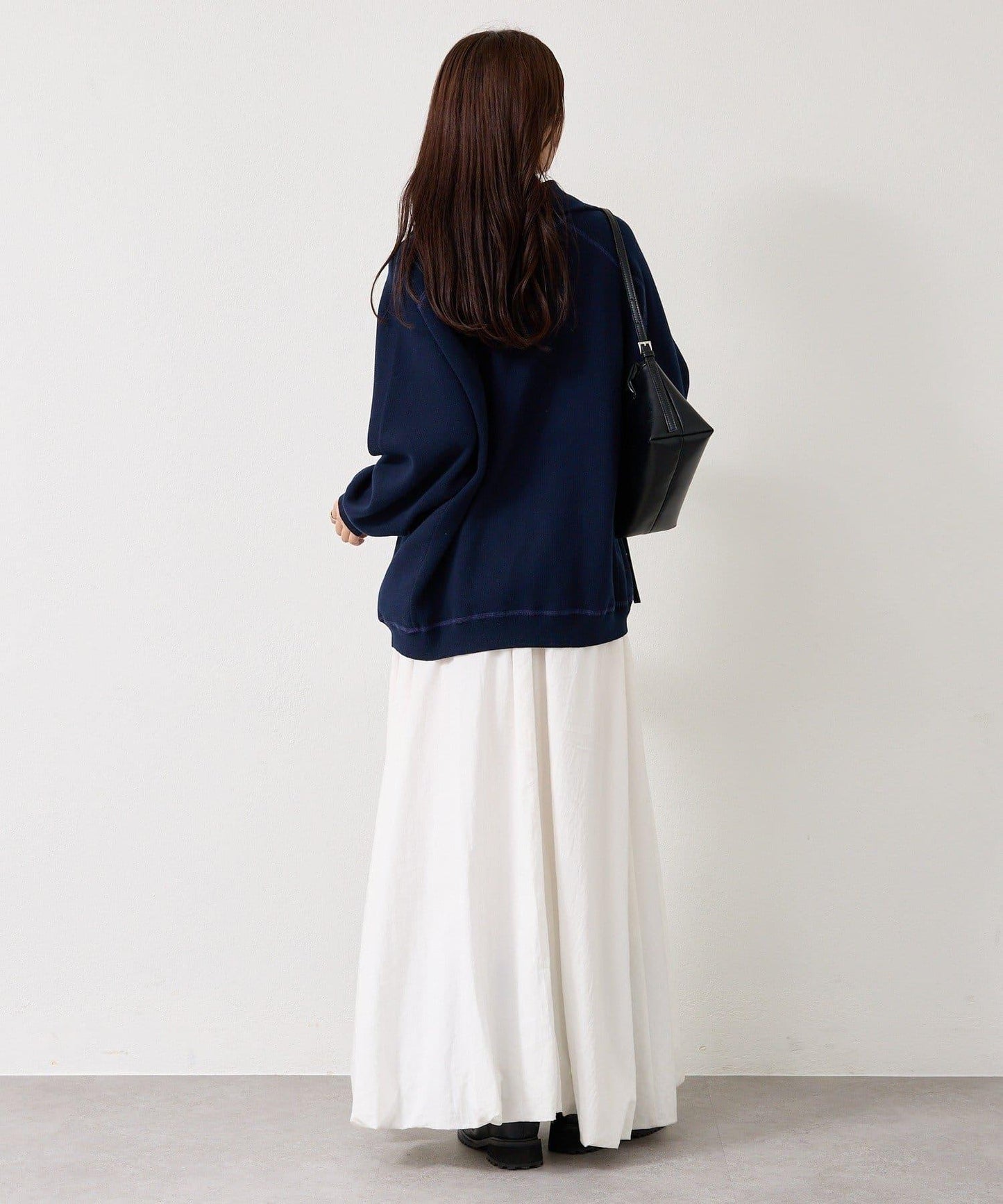 衛衣風格亨利領針織衫