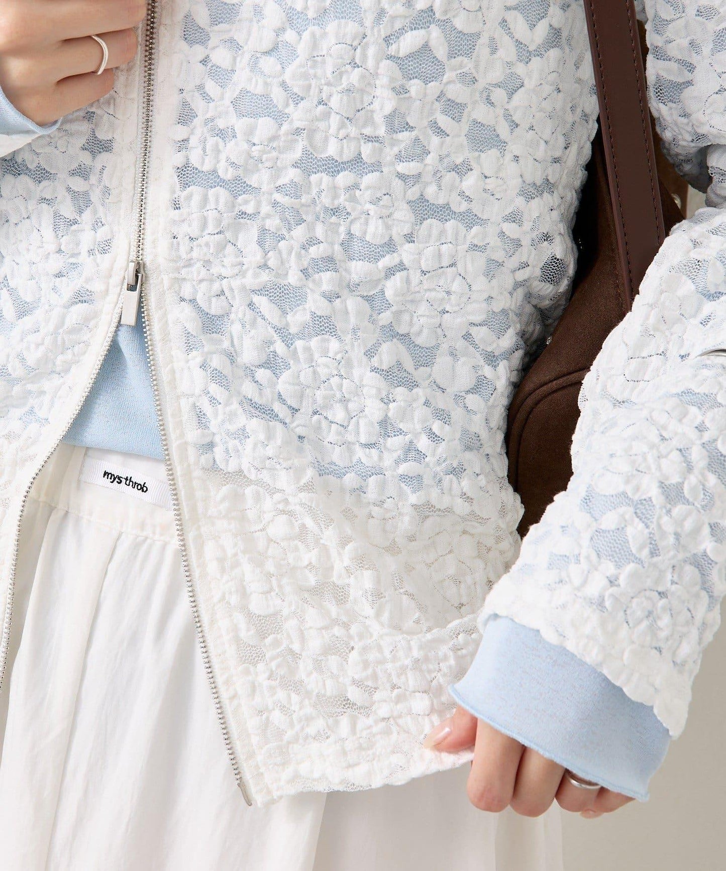 蕾絲連帽衛衣