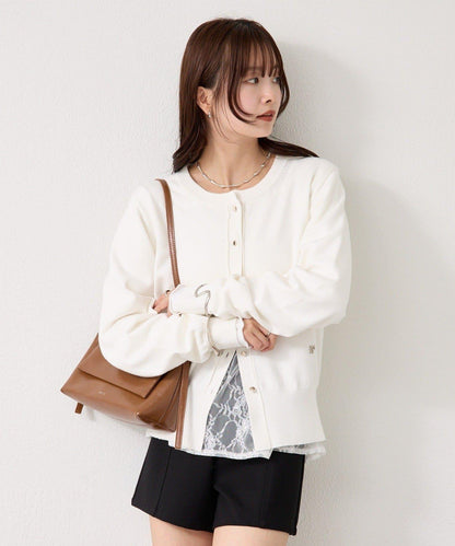 【色/黑色】帶吊墜日常開衫