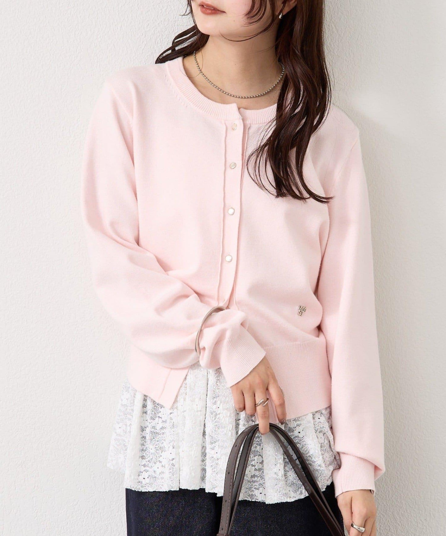 【色/黑色】帶吊墜日常開衫