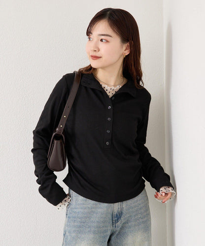 羅紋亨利領套頭衫