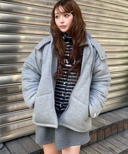 剪裁標誌羽絨服