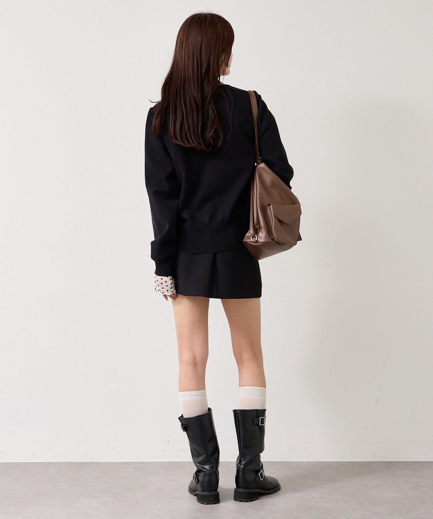 【色/黑色】帶吊墜日常開衫