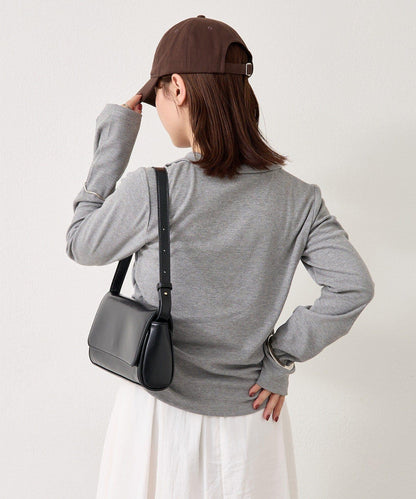 羅紋亨利領套頭衫