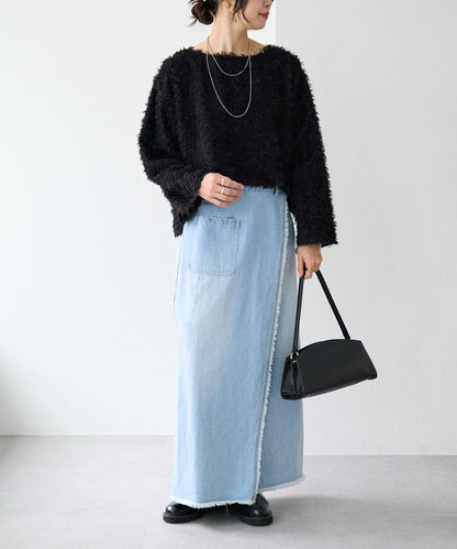 【適合正式場合】羽毛提花襯衫/預計12月下旬發貨