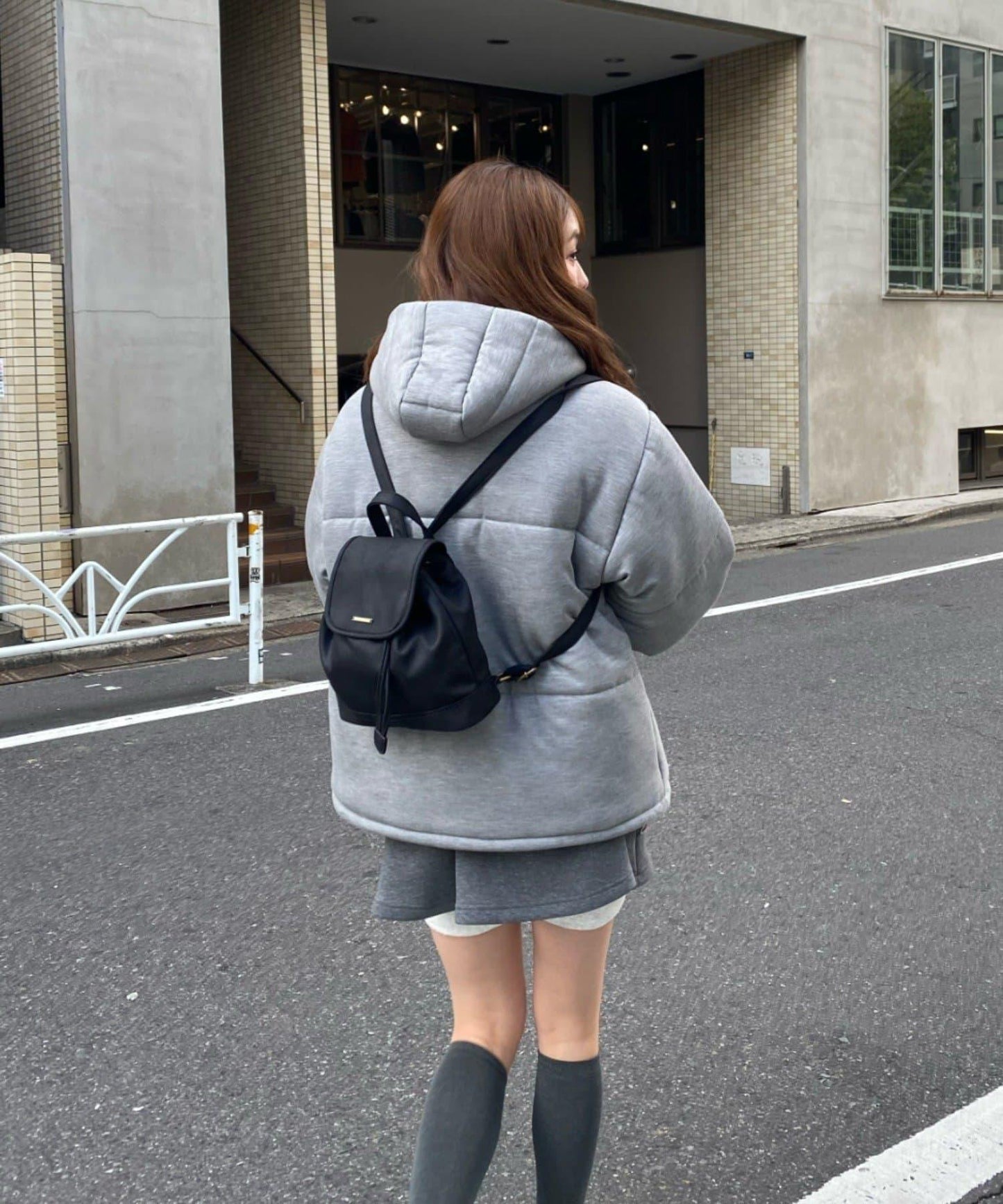 剪裁標誌羽絨服