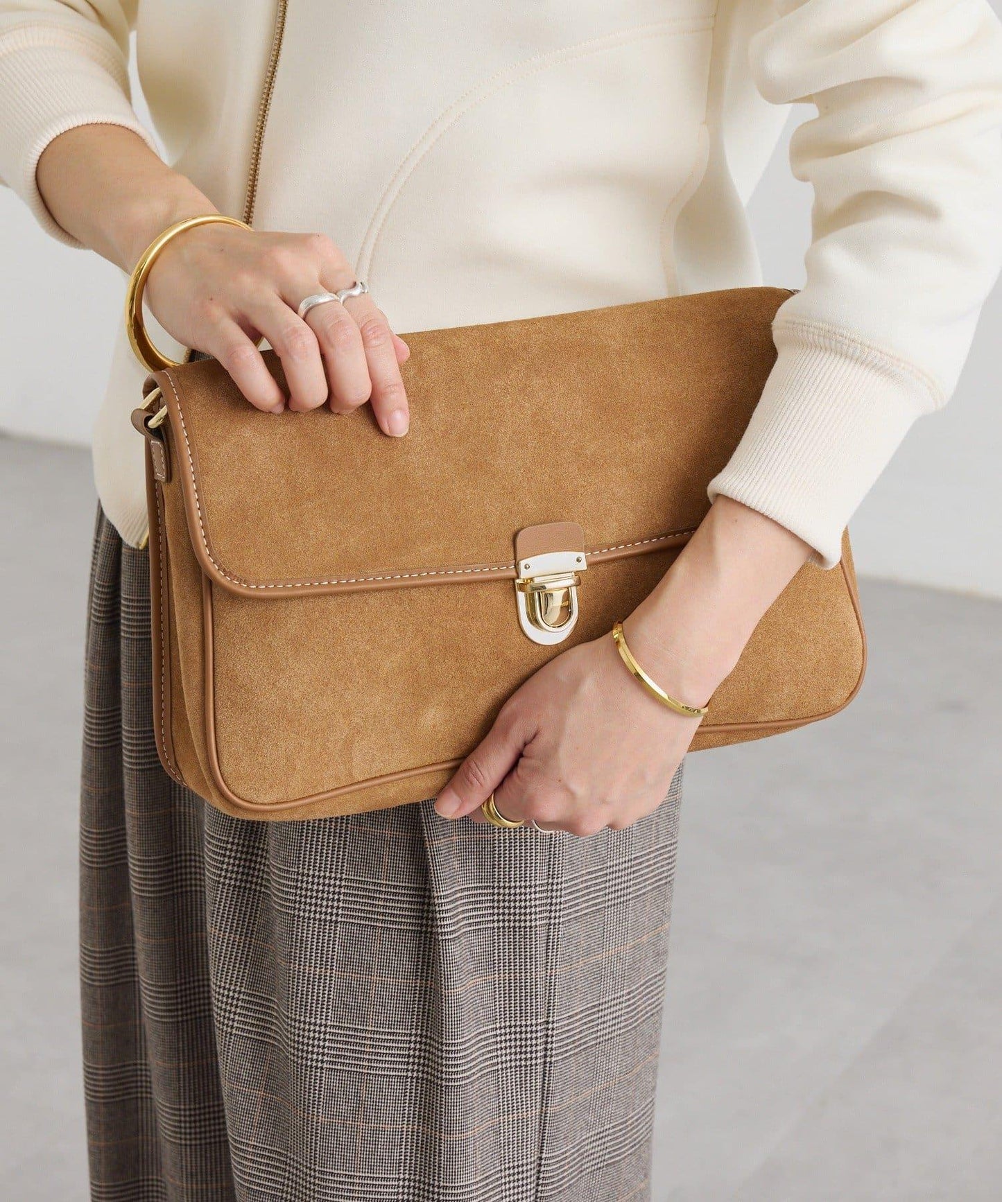 【RIVE DROITE】翻蓋單肩包