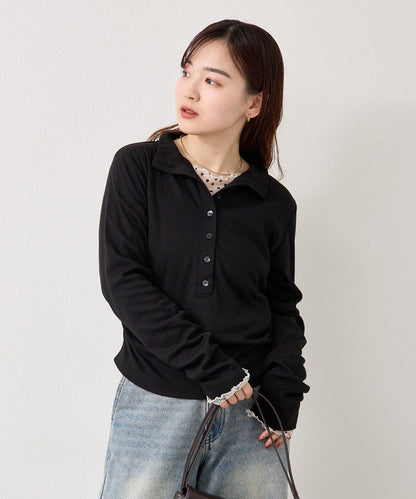 羅紋亨利領套頭衫