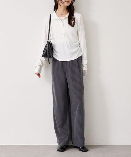 羅紋亨利領套頭衫